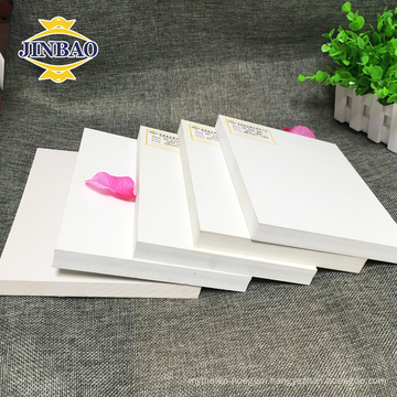 JINBAO Waterproof 4x8 ft 1/8 thickness hard extrude white pvc foam sheet